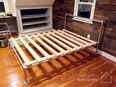 Our diy murphy bed hardware kit made in usa & canada. 47 DIY Bed Frame Ideas Built with Pipe | Simplified Building