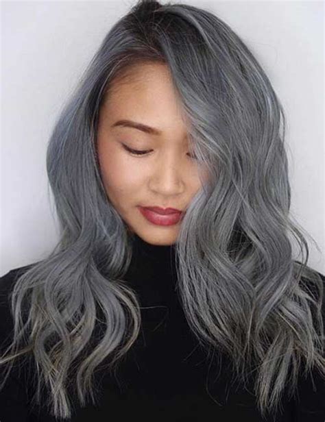 25 Stunning Hair Colors For East Asian Ladies Hair Color Asian Grey