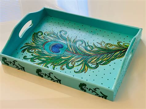 20 30 Wooden Tray Painting Ideas