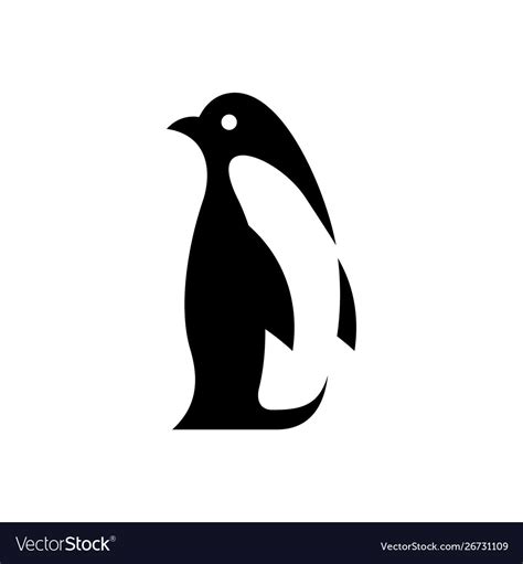 Penguin Logo Royalty Free Vector Image VectorStock