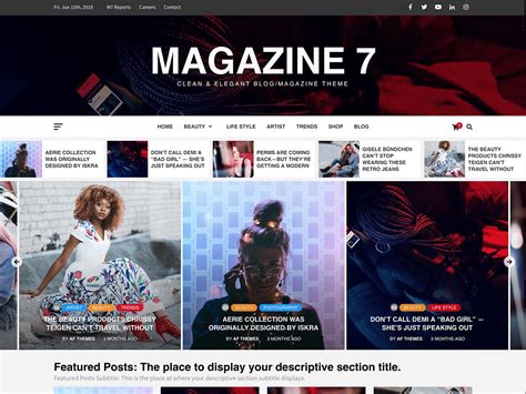 Magazine Download Free Wordpress Theme