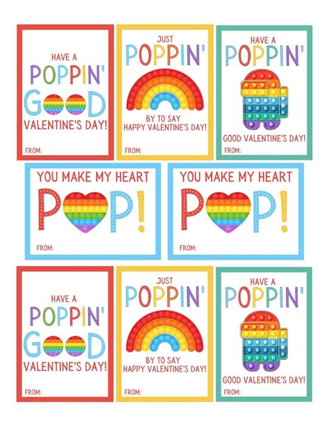 Pop It Valentine Card Free Printables Originalmom