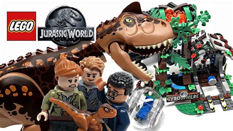 Lego Jurassic World Carnotaurus Gyrosphere Escape Review 2018 Set 75929 Youtube
