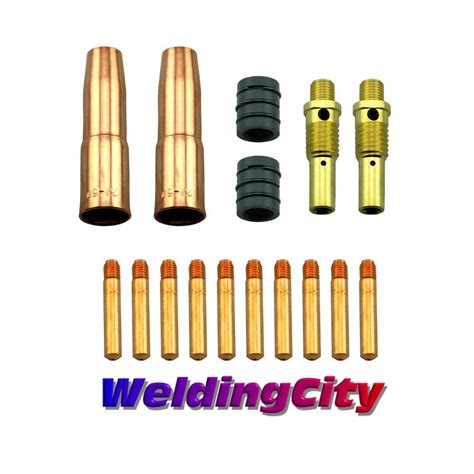 Mig Welding Gun Kit 035 For Lincoln 200250 Tweco 2 Tip Diffuser