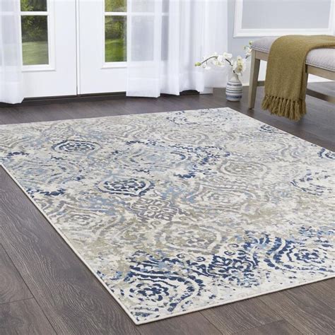 Home Dynamix Melrose Audrey 8 X 10 Light Gray Indoor Area Rug In The
