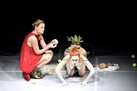 Naked Helena Minic In Nora Theatre Play