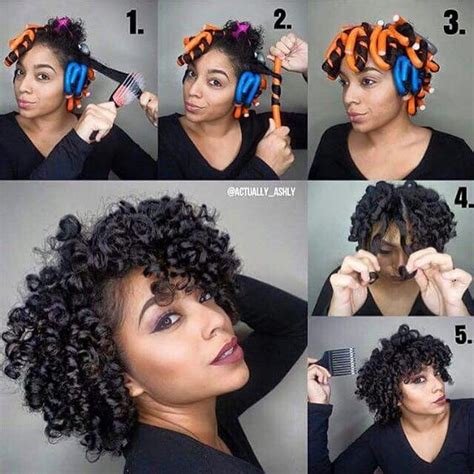 Easy flexi rod tutorial for short natural hair! How To Use Flexi Rods on Natural Hair