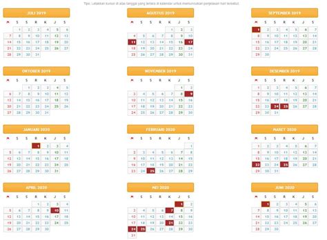 Jika sebelumnya kami sudah menyediakan kalender 2020 indonesia yang bisa kamu jadikan bantuan untuk menyusun rencanamu di tahun ini secara rapih, kami juga memberikan. Kalender Pendidikan Tahun Ajaran 2019/2020 Provinsi Riau ...