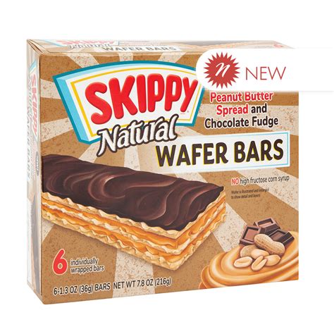 Skippy Chocolate Fudge Peanut Butter Wafer Bars Nassau Candy