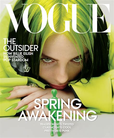 Vogue Billie Eilish Magazine Billie Eilish Looks Like A Blonde