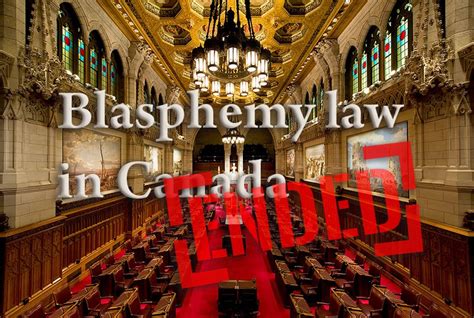 End Blasphemy Laws On Twitter Blasphemy Law Is Repealed In Canada