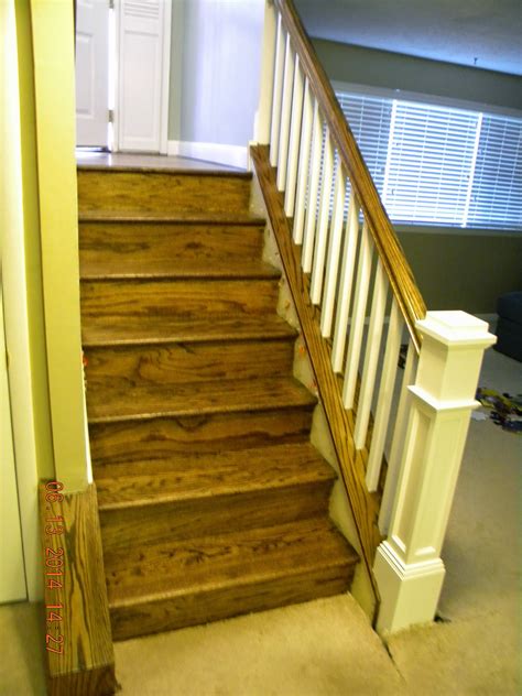 The wood should be sanded to remove any blemishes or rough spots. Wood Stairs and Rails and Iron Balusters: Replace Wrought ...