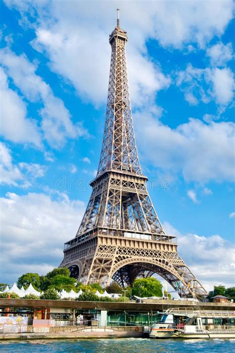 The Eiffel Tower In Paris On A Sunny Summer Day Editorial Photo Image
