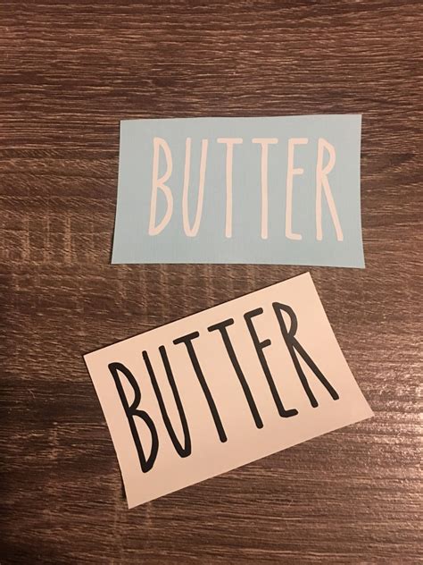 Rae Dunn Inspired Vinyl Decal Butter Decal Spread Decal Etsy Hot Sex