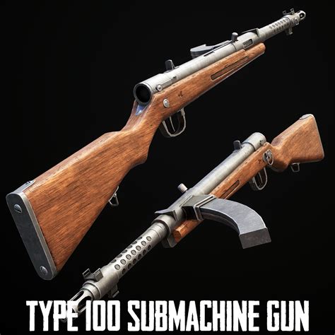 3d Artist Type 100 Submachine Gun