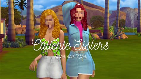 Caliente Sisters Townie Makeover Base Game Nails Sims 4 Youtube