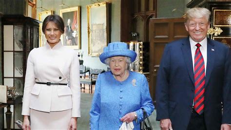 Trumps Meet Queen Elizabeth Ii Treated To Royal Pageantry And Tea