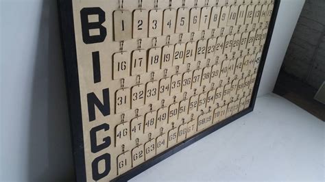 Antique Industrial Large Bingo Numbered Call Board At 1stdibs Large