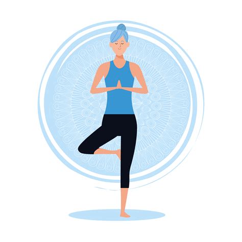 woman in yoga poses 657254 vector art at vecteezy