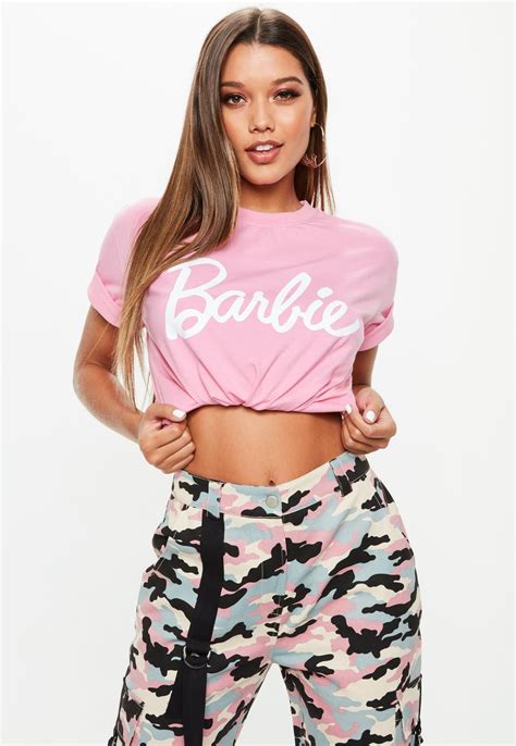 missguided barbie x missguided pink slogan t shirt