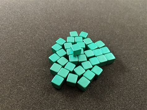 Translucent And Metallic Plastic Cubes 8mm Etsy