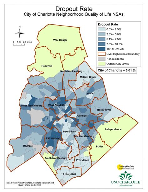 Dropout Rate For Neighborhoods And High School Attendance Zones Unc