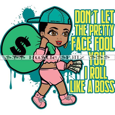 Dont Let The Pretty Face Fool You Woman Hustle Cash Etsy