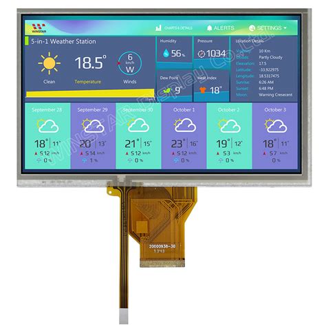 7 Tft Lcd Touch Screen Monitor Touch Screen Module Resistive Display