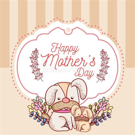 Happy Dog Mothers Day Illustration Stock Illustrations 179 Happy Dog