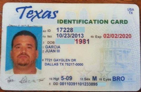Getting A Texas Id Card Scanning Areas Of The Real Texas Id Card