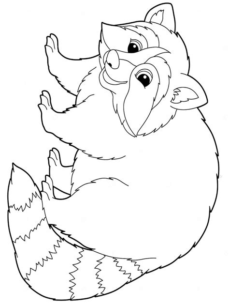 Raccoon coloring pages animals wildlife printable drawings. Raccoon coloring pages. Download and print Raccoon ...