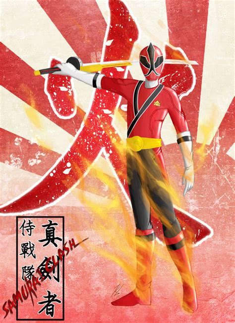 samurai red the power ranger fan art 36785810 fanpop