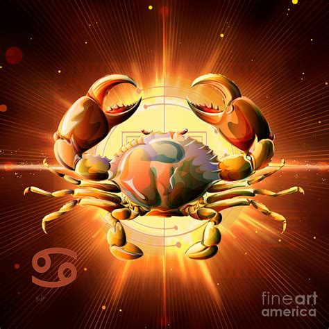 Horoscope Signs Cancer Digital Art By Peter Awax Pixels