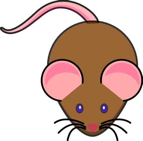 Brown Mouse Clip Art At Clker Com Vector Clip Art Online Royalty
