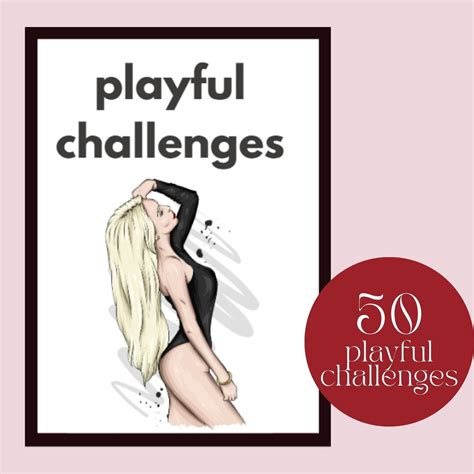 Playful Sex Games 50 Sex Challenges Romantic Printable Sex Game For Couples Couples Game
