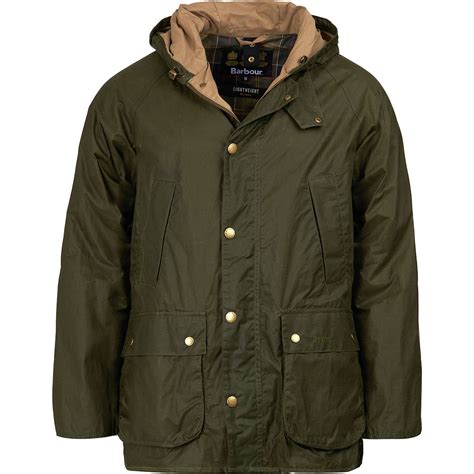Barbour Lightweight Bedale Wax Hooded Jacket Mens Clothing