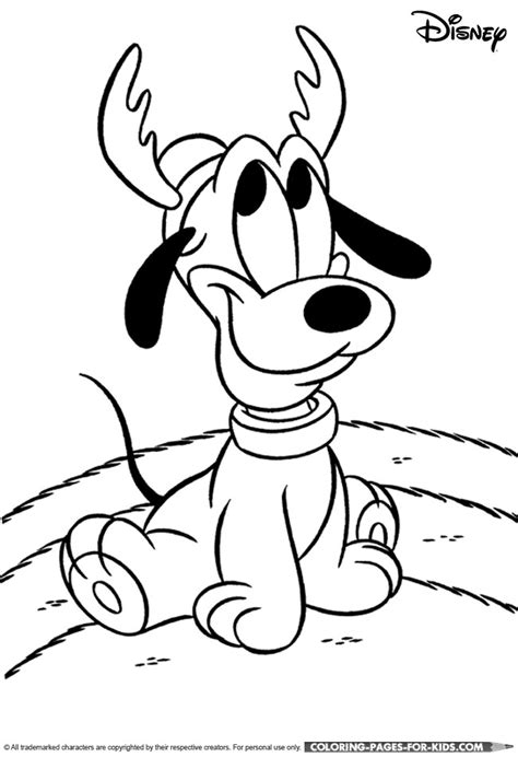 Baby Disney Pluto Coloring Pages Coloring Pages