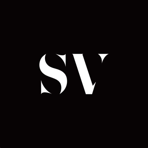 Sv Logo Letter Initial Logo Designs Template 2767911 Vector Art At Vecteezy