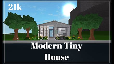 Roblox Bloxburg Modern Tiny House 21k Speed Build Youtube