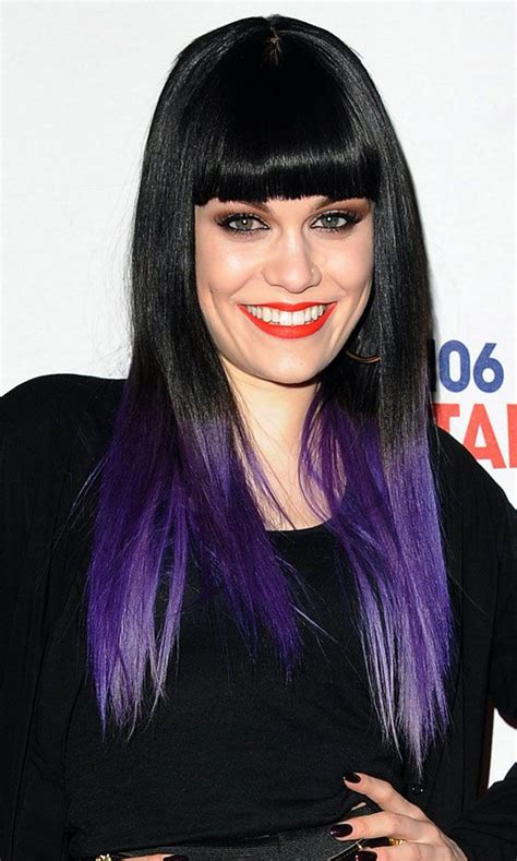 Dip Dye Hair Do It Like Jessie J 2012 Mobile Purple Dip Dye Purple