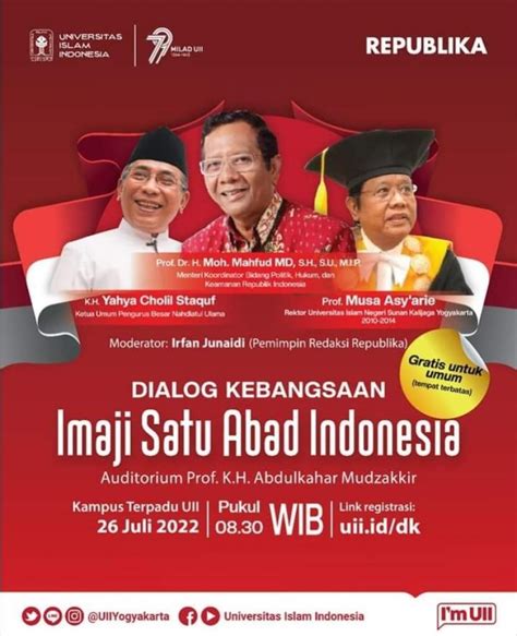 Dialog Kebangsaan Uii Imaji Satu Abad Indonesia Id