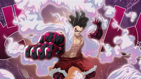 Wallpaper One Piece Monkey D Luffy Gear Fourth Snakeman 3840x2160