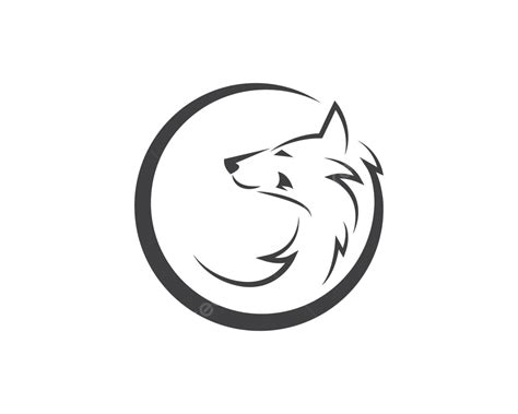 Logo Serigala Ikon Vektor Ilustrasi Desain Gambar Tanda Kesukuan Vektor