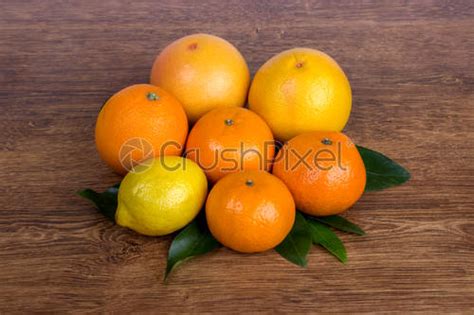 Citrus Fruits Background Orange Lemon Grapefruit Mandarin Lime Food