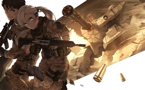 Anime Gun Fight Wallpapers Wallpaper Cave