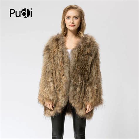 cr059 knit knitted 100 real raccoon fur coat jacket overcoat russian women s winter warm