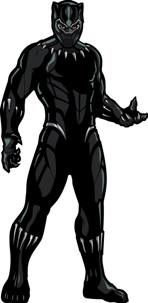 Download Wakanda Forever Superhero Black Panther Cartoon Clipartkey