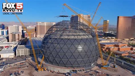 Crews To Top Off Msg Sphere Venue In Las Vegas Tuesday