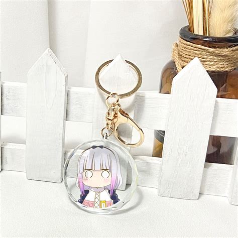 Miss Kobayashis Dragon Maid Kanna Kamui Transparent Crystal Keychain
