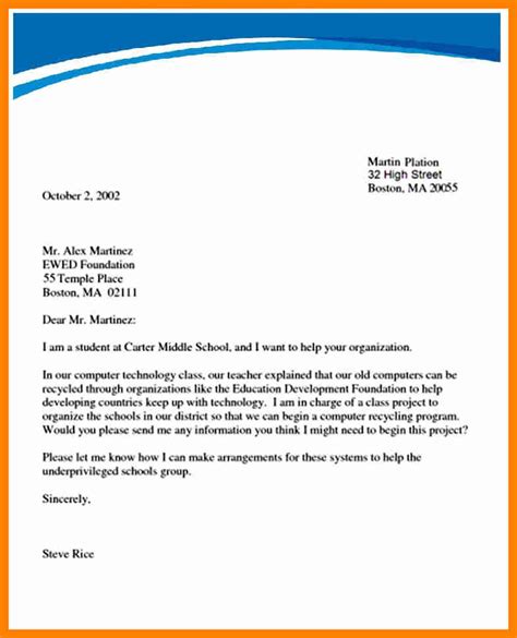 A summary of writing rules including outlines for cover letters and letters of enquiry, and the example letter below shows you a general format for a formal or business letter. ENGLISH: FORM THREE: Topic 6 - WRITING FORMAL LETTERS ...